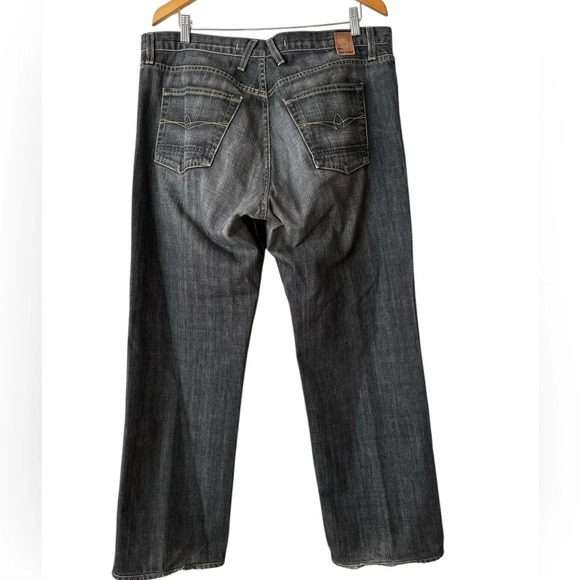 Jake Agave Men’s Mid-Rise Relaxed Straight Waterman Denim Jeans - Picture 15 of 16